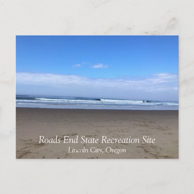 Cartão Postal Roads End, Lincoln City, Oregon (Frente)