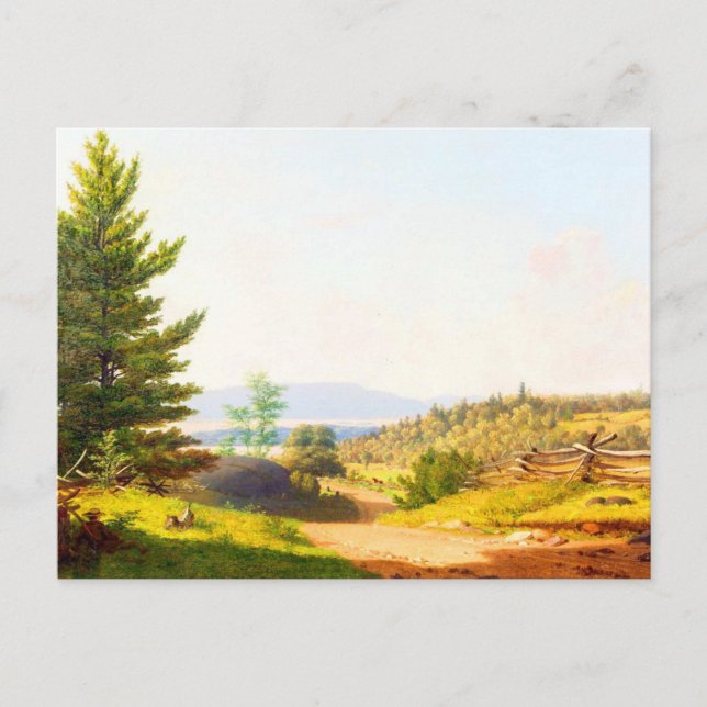 Cartão Postal Roadscape de Sanford Robinson Gifford (Frente)