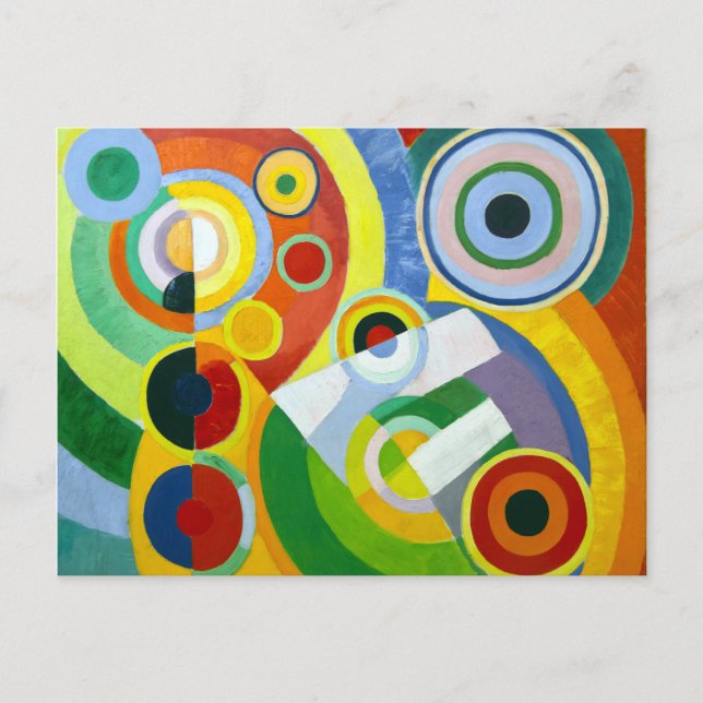 Cartão Postal Robert Delaunay Rhythm, Joy of Living (Frente)