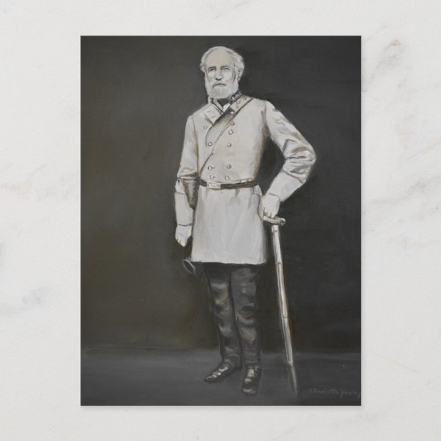 Cartão Postal Robert E. Lee Retrait General Art Postcard (Frente)