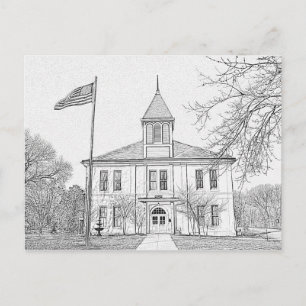 Cartão Postal "Robert E Lee School" Paris TN