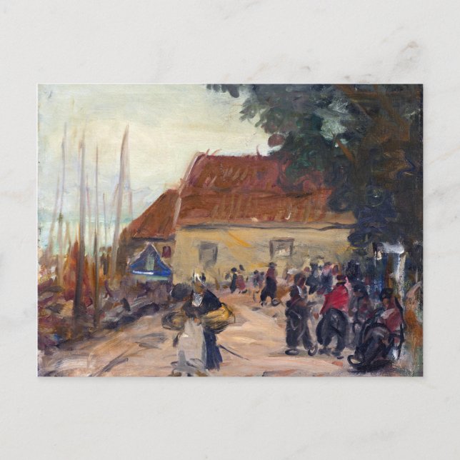 Cartão Postal Robert Henri Volendam Street Scene (Frente)
