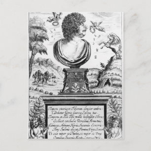 Cartão Postal Robert Herrick , gravado pelo artista