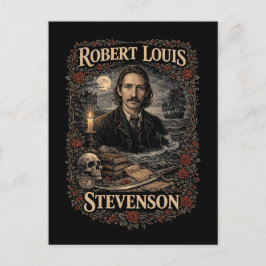 Cartão Postal Robert Louis Stevenson