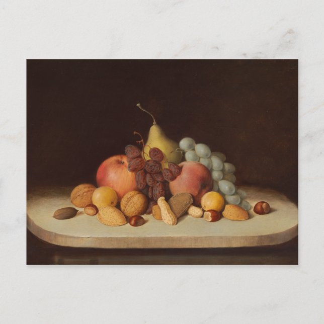 Cartão Postal Robert Scott Duncanson - A Vida Estática com Fruta (Frente)