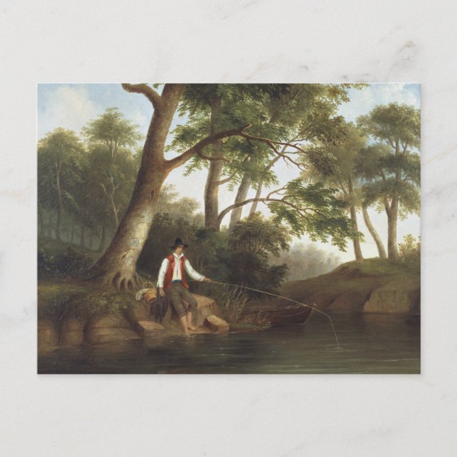 Cartão Postal Robert Scott Duncanson - Man Fisheries (Frente)