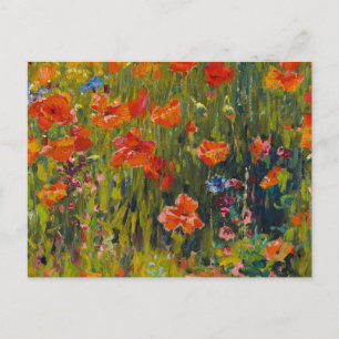 Cartão Postal Robert Vonnoh Poppies