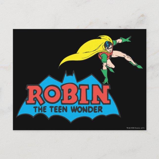 Cartão Postal Robin The Teen Wonder (Frente)