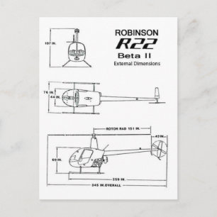 Cartão Postal Robinson R-22