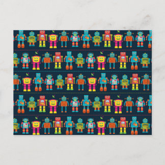 Cartão Postal Robô colorido dos miúdos