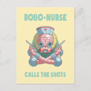 Cartão Postal Robo-Nurse