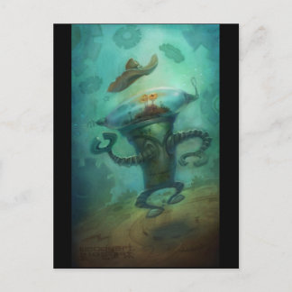 Cartão Postal Robot Cowboy