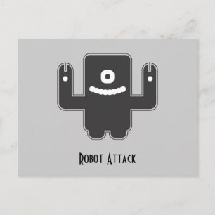 Cartão Postal Robot Monster