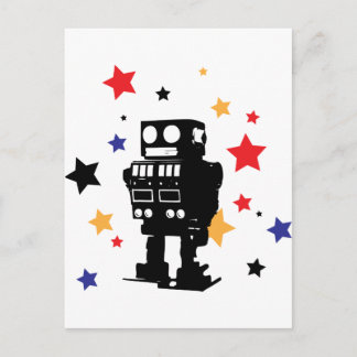 Cartão Postal Robot Star
