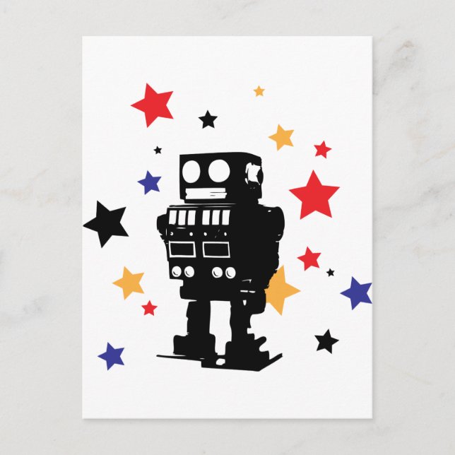 Cartão Postal Robot Star (Frente)