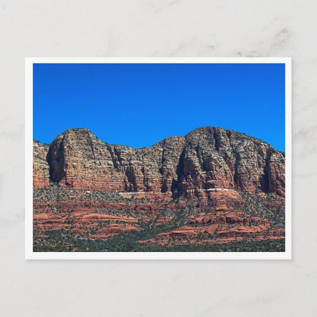 Cartão Postal rocha avermelhada (Frente)