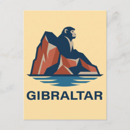 Cartão Postal Rocha de Gibraltar