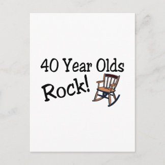 Cartão Postal Rocha de Velhos de 40 anos (Cadeira de Rocking)