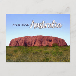 Cartão Postal rocha dos ayers de Austrália