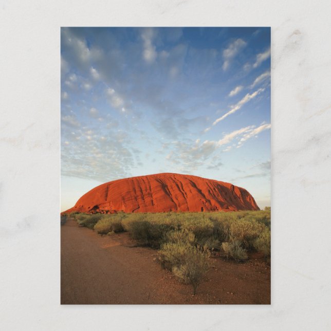 Cartão Postal rocha dos ayers na austrália (Frente)