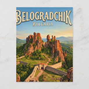 Cartão Postal Rochas Belogradchik Bulgária