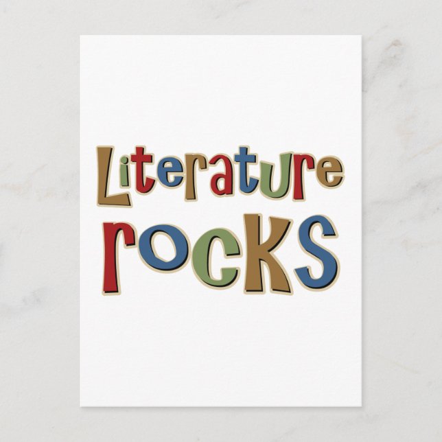 Cartão Postal Rochas de literatura (Frente)