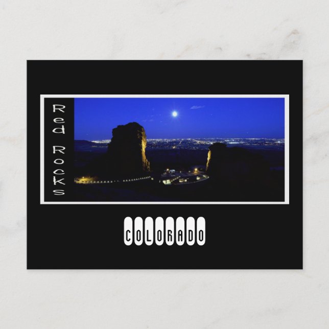 Cartão Postal rochas vermelhas, COLORADO (Frente)