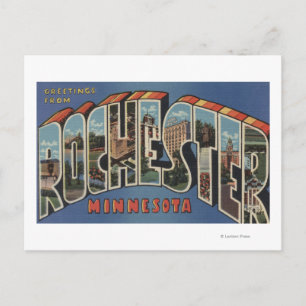 Cartão Postal Rochester, Minnesota - Cenas Largas