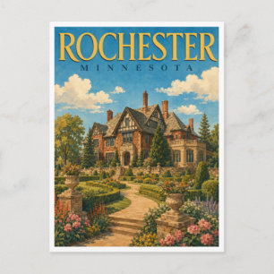 Cartão Postal Rochester Minnesota Plummer House GeoSaga