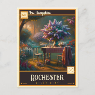 Cartão Postal Rochester, New Hampshire Vintage
