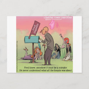 Cartão Postal Rock And Roll Fred Divertido