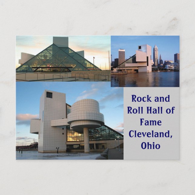 Cartão Postal Rock and Roll Hall of Fame Cleveland, Ohio (Frente)