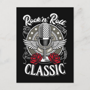Cartão Postal Rock and Roll Music da década de 1950