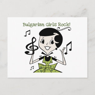 Cartão Postal Rock Búlgaro Girls