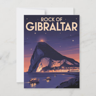 Cartão Postal Rock de Gibraltar