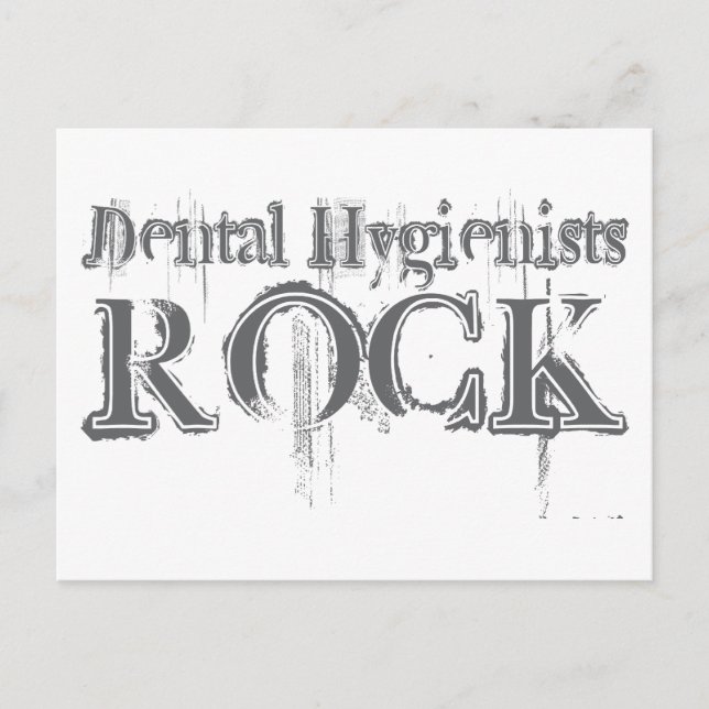 Cartão Postal Rock Dental Hygienists (Frente)