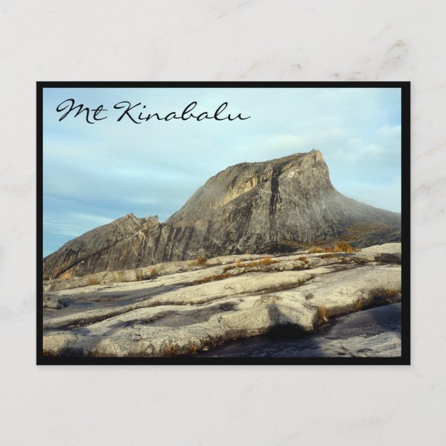 Cartão Postal rock do mt kinabalu (Frente)