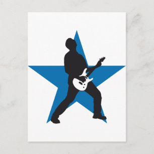 Cartão Postal rock e-guitarra