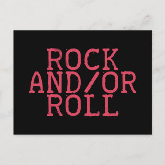 CARTÃO POSTAL ROCK E/OU ROLL!