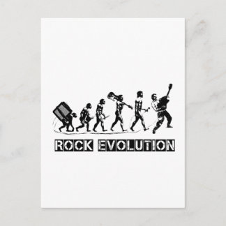 Cartão Postal Rock Evolution design engraçado