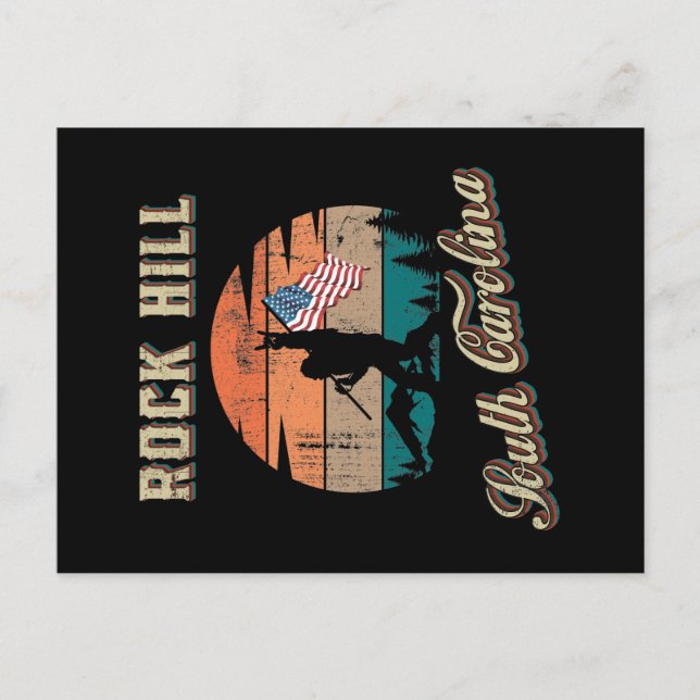 Cartão Postal Rock Hill Carolina do Sul (Frente)