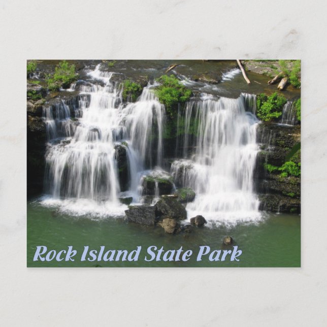 Cartão Postal Rock Island State Park Tennessee: Excelentes caem (Frente)
