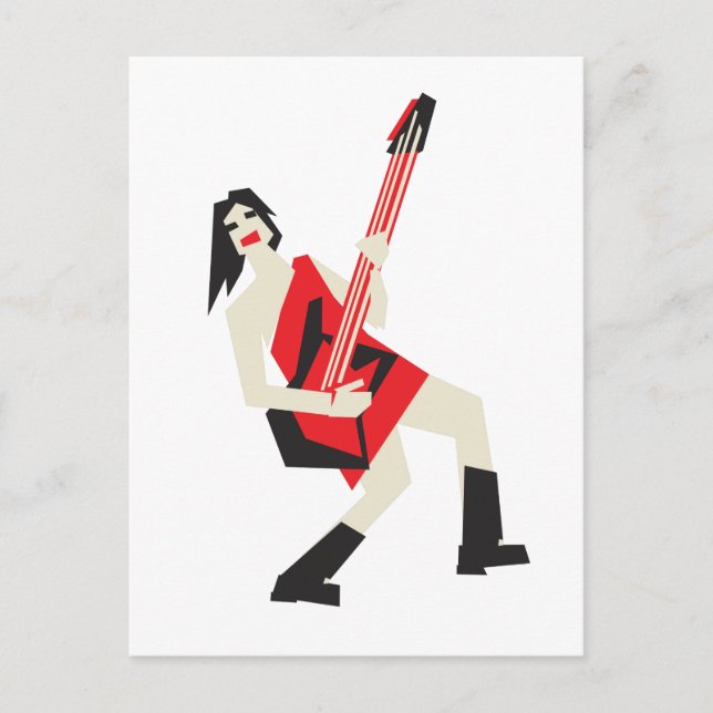 Cartão Postal rock me garota (Frente)