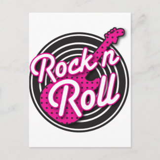 Cartão Postal Rock N Roll - design