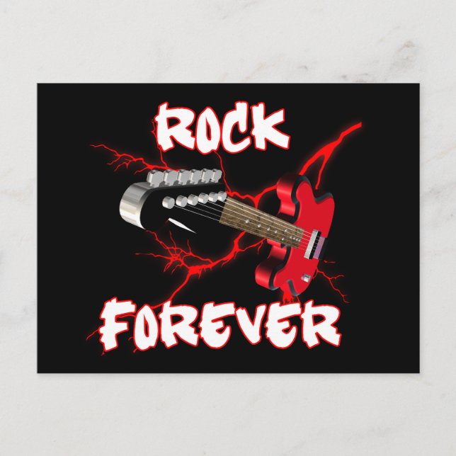 Cartão Postal Rock para sempre (Frente)