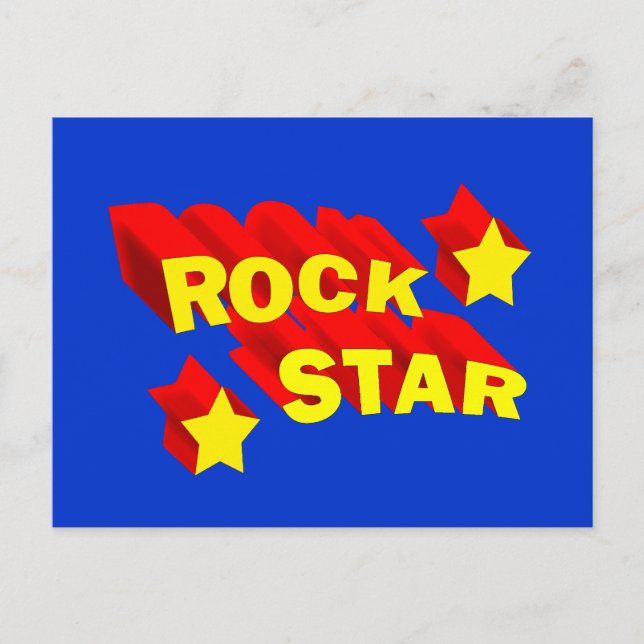 Cartão Postal Rock Star (Frente)