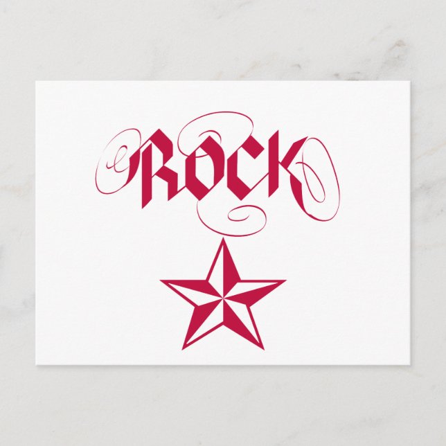 Cartão Postal Rock Star (Frente)