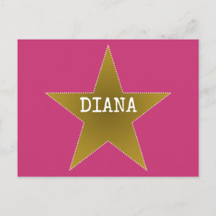Cartão Postal Rock Star Aniversário Obrigado Cartão-Postal Rosa 