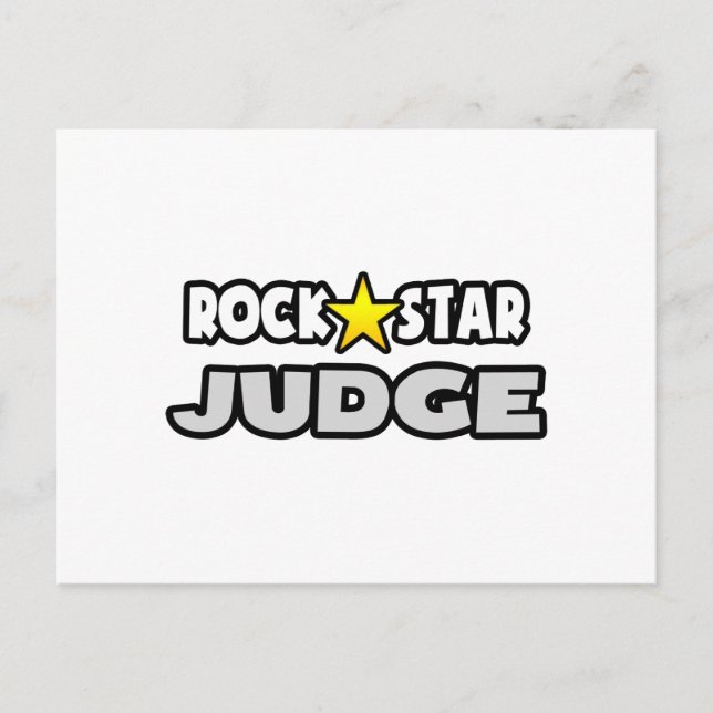 Cartão Postal Rock Star Juiz (Frente)