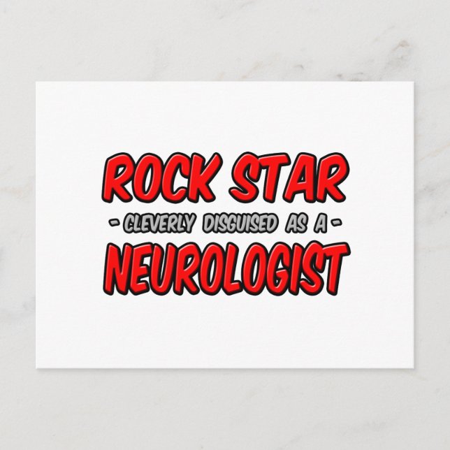 Cartão Postal Rock Star...Neurologista (Frente)